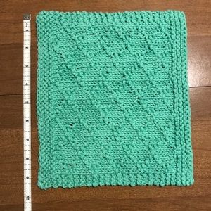 8 handmade knitted cotton dish or wash cloths